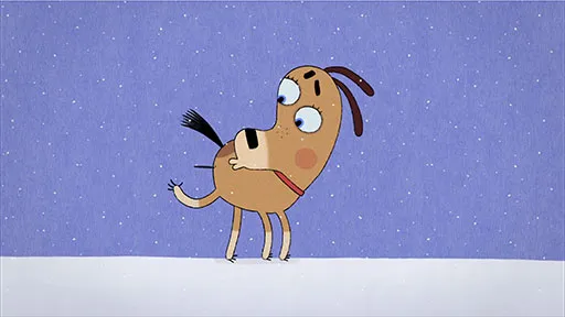 Hond ziet de stekel in zijn achterste